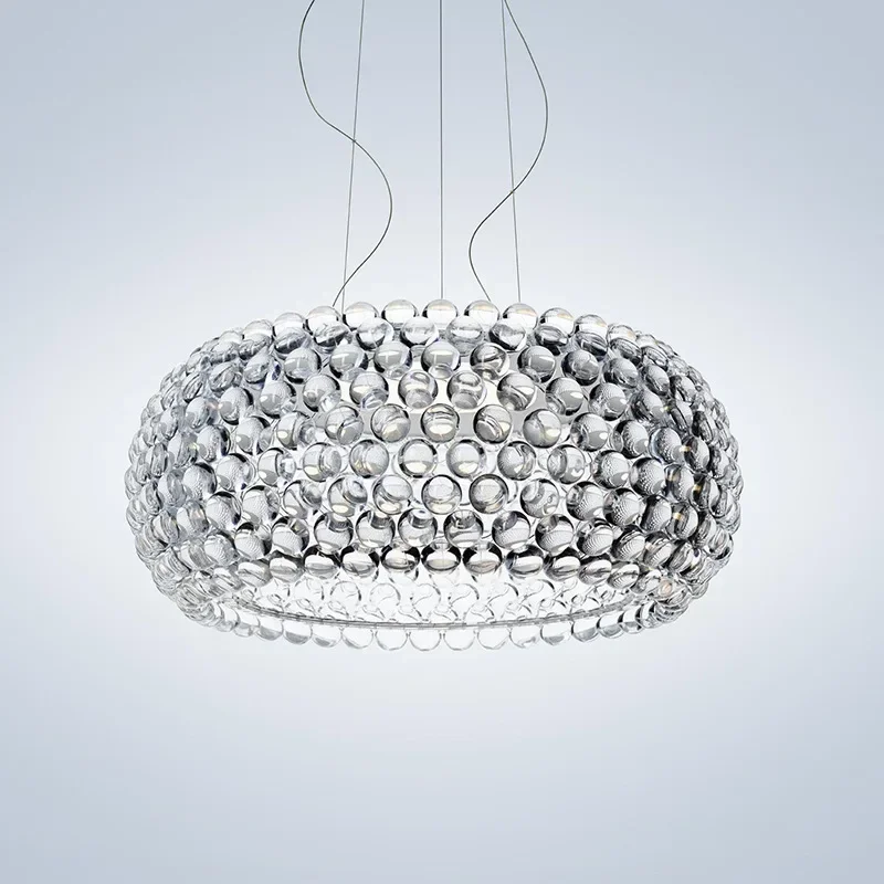 

Nordic Foscarini Caboche LED Pendant Light Acrylic Ball Hanging Chandeliers Living Room Restaurant Decor Art Classical Luminaria