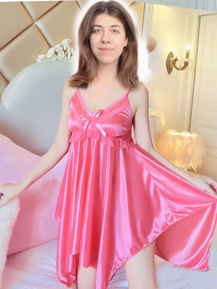 Sexy Women Sleepwear Summer New Night Gowns Hot Nightwear Girls Nightgown Women Casual Night Dress Female Home Wear SLP151