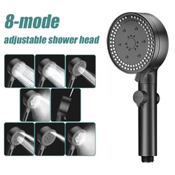 High-Pressure Multi-Mode Handheld Showerhead - Water-Saving & Durable Black Design (Upgraded shower head)