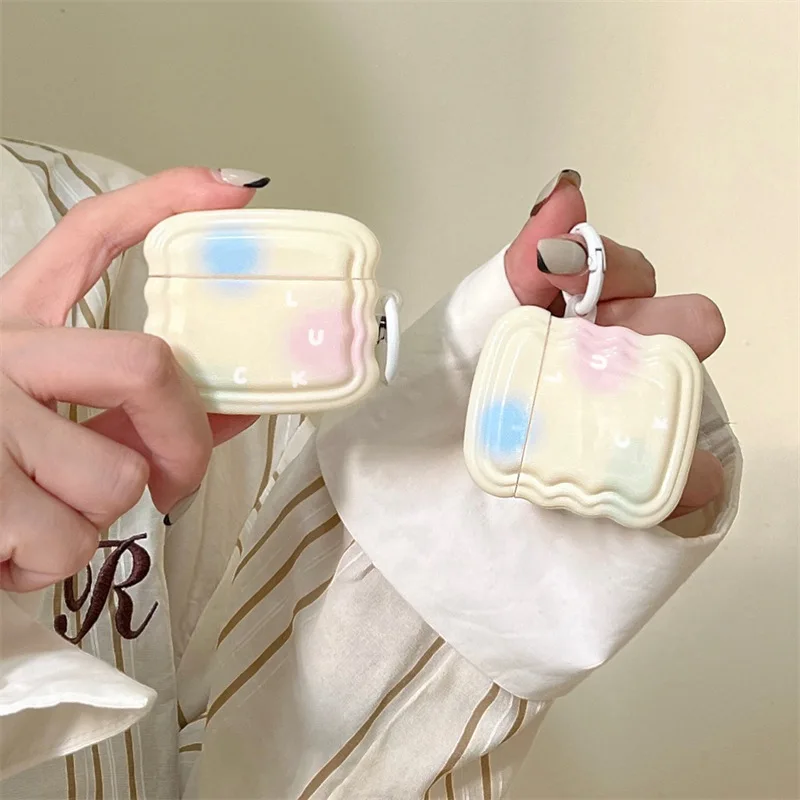 

Halo stained letter For Apple AirPods 1 2 pro Bluetooth Headphone Cover 3rd Generation Silicone Soft Cover Protective Case