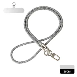 Crossbody Cell Phone Lanyard with Anti - Loss Wrist and Neck Straps - Versatile Accessory with Key Chain Functionality (Gray Long Lanyard)