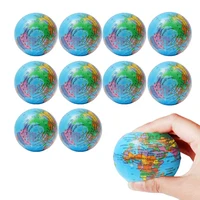 Soft Foam Globe Squeeze Toy World Map Toys Mini Foam Earth World Map Ball for Children Adult Stress Relief Novelty Toys 2
