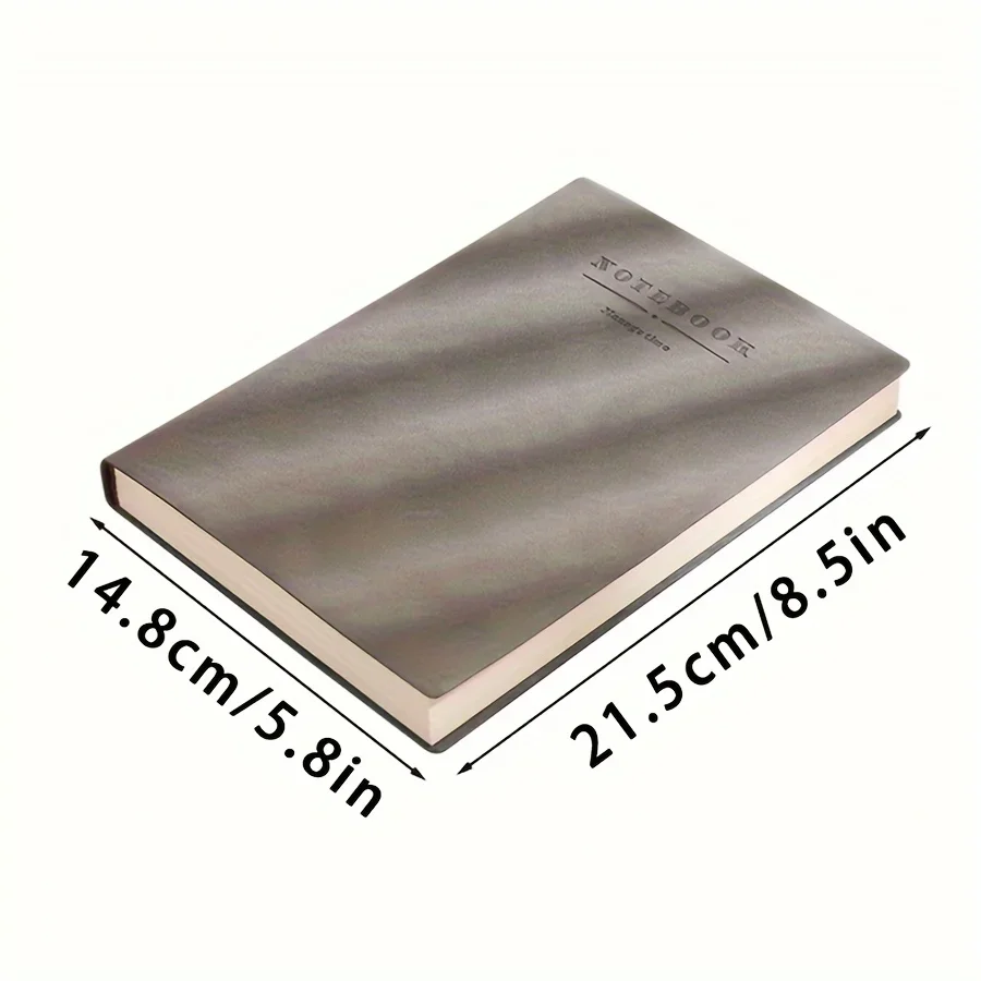 A5 Ultra-Thick Notebook with 360 Pages, Soft Cover, Water-Resistant, Personalized, English Text, Ideal for School and Office Use
