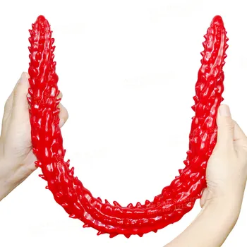 61cm Super Long Double Head Dildos With Soft Thorn Vagina Anal Plug Flexible Fake Penis Sex Toys For Women Lesbian Masturbator 3