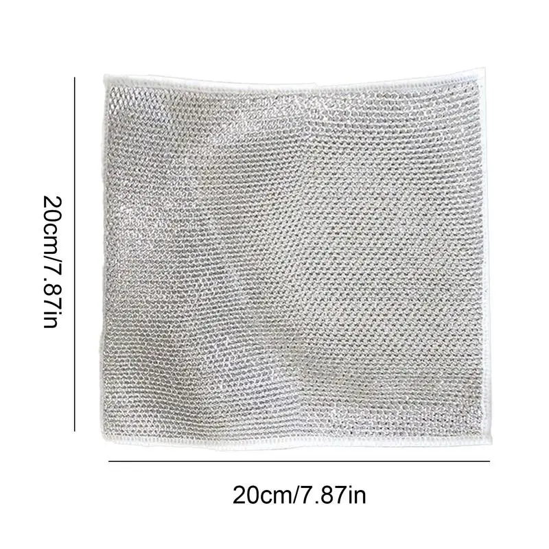 Wire Dish Cloth Kitchen Rags Cleaning Dish Clothes Cleaning Rags Dishwashing Cloths Quick Drying Wire Dish Towels Cleaning tool