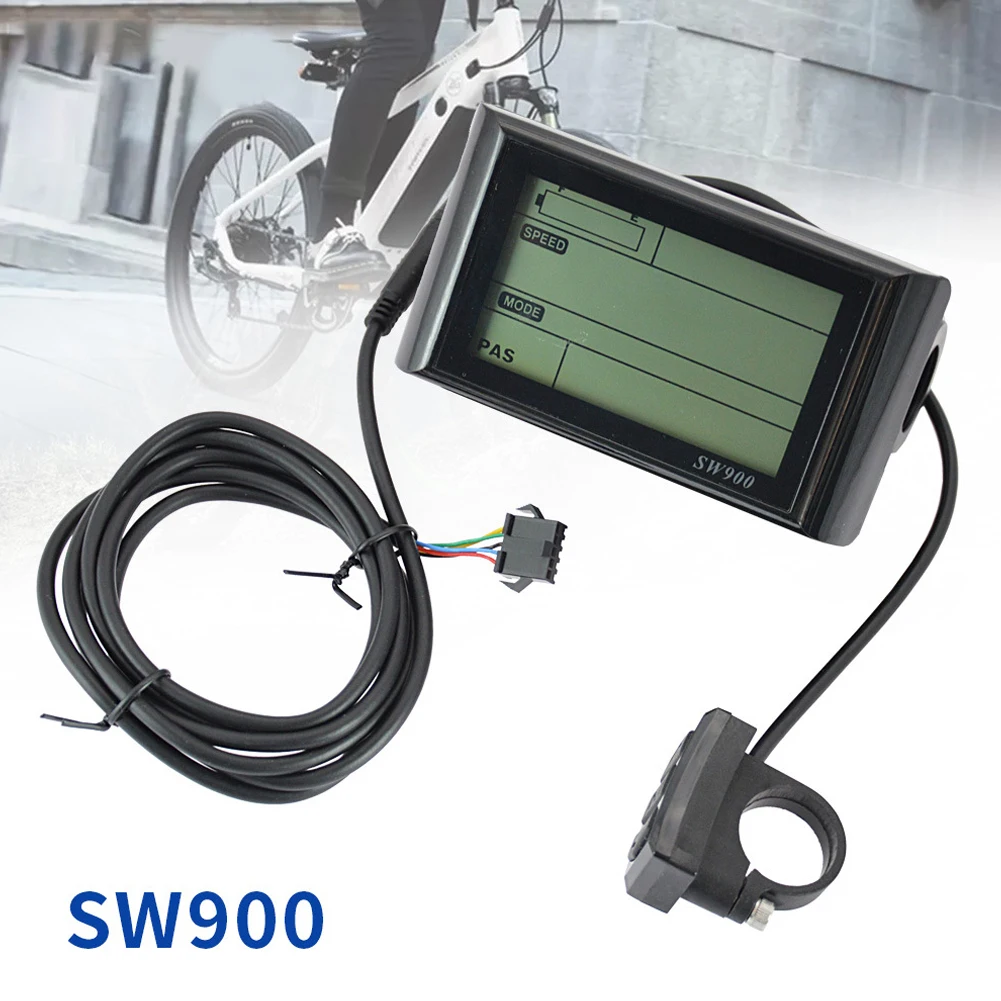 Elektrisches Fahrrad-Display, Anzeigebildschirm, Outdoor-Sport, Elektrofahrrad, LCD-Display, einfach zu bedienen, nützlich, 1 Stück, 110 x 62 mm – Detail 2