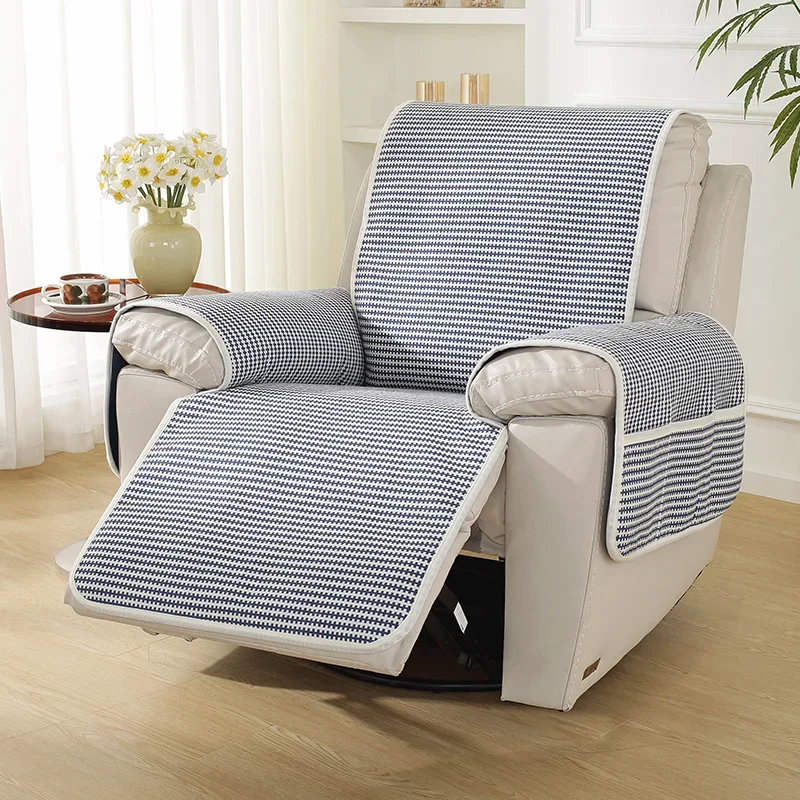Quilted Anti-wear Sofa Cover Mat for Dogs Pet Kids Anti-Slip Recliner Sofa Slipcover Armchair Furniture Protector Cover Washable 6