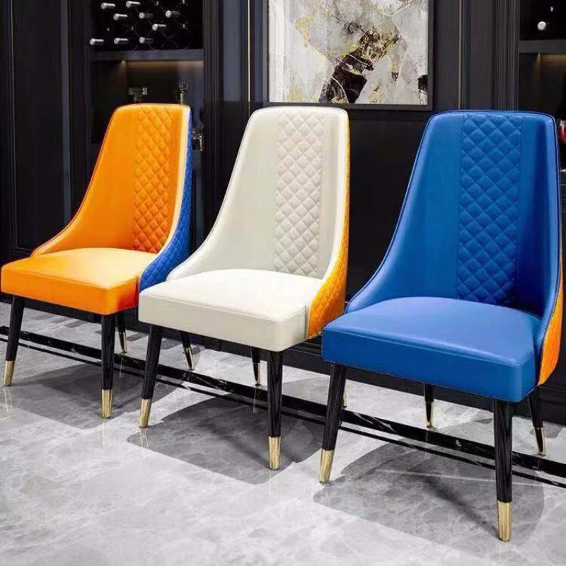 

Minimalist Office Dining Chair Hotel Waterproof Study Luxury Bedroom Chairs Dining Benches Kitchen Sillas De Comedor Furniture