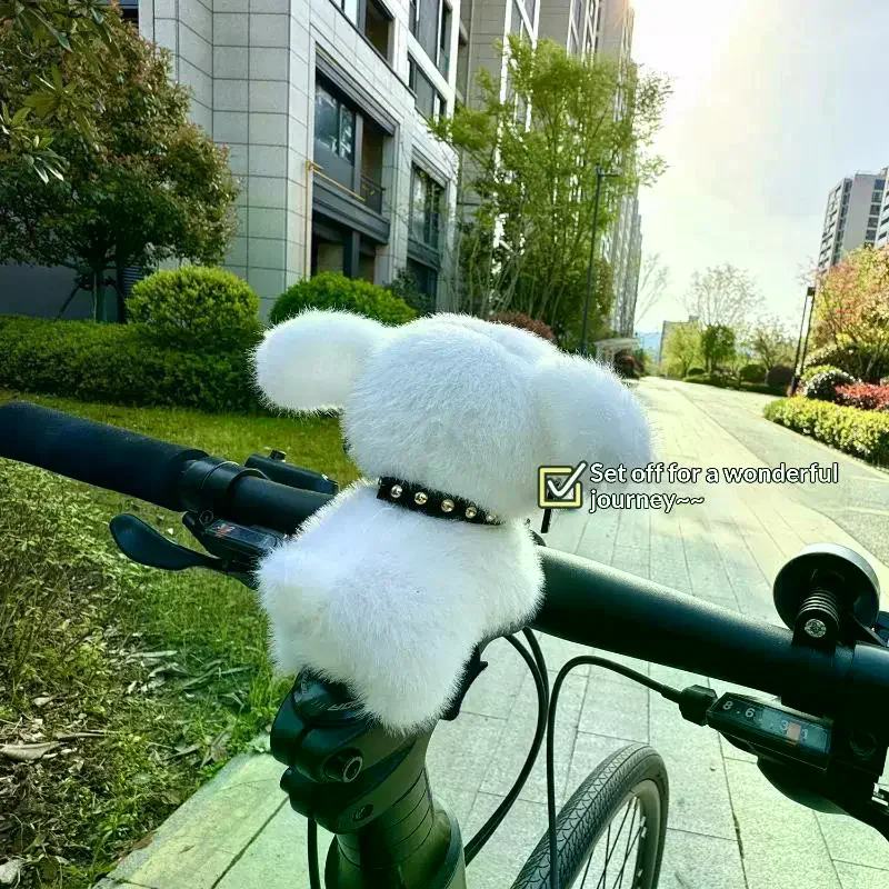 자전거 핸들바용 귀여운 강아지 펜던트, 전기 자전거 스쿠터 오토바이 라이더들을 위한 창의적인 장식 선물