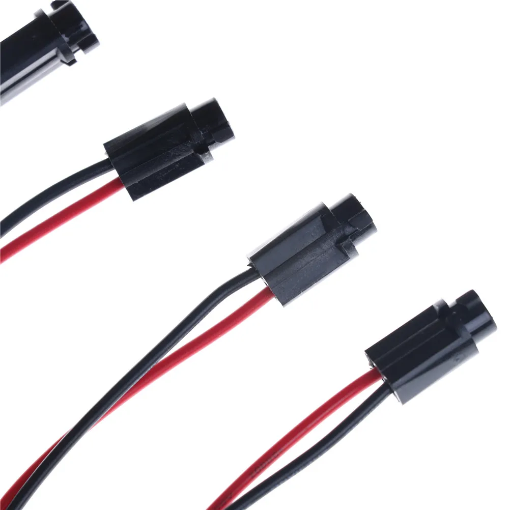 T5 LED Bulb Holder Socket Plug Extension Cables Harness 5pcs For 1.2W W3W Width Instrument Light