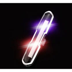USB Rechargeable LED Bicycle Rear Tail Light (Red blue bi-color)