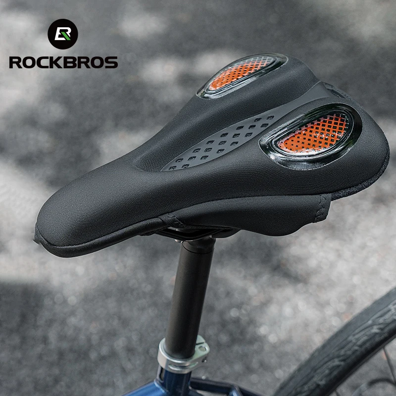 

Чехол для велосипедного седла ROCKBROS, дышащая подушка из жидкого силикона, удобный непринужденный чехол, аксессуары для велоспорта