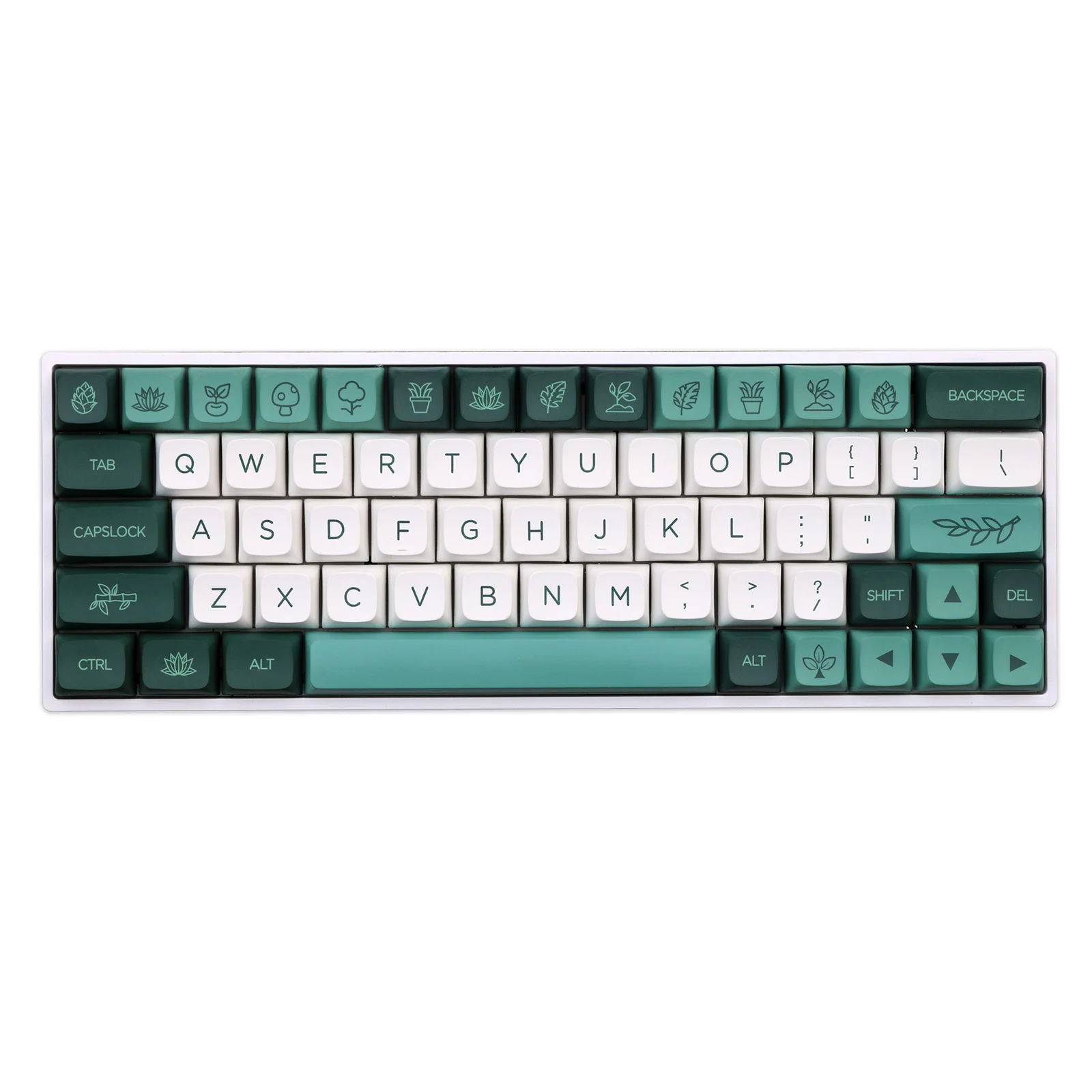 Chaves Conjunto Gmk Botânico Keycaps Lados Corante Sublimação Tampões de Chave qx Xda Perfil Keycap com 2u 1.75u Deslocamento 1.5u Ctrl Alt 138