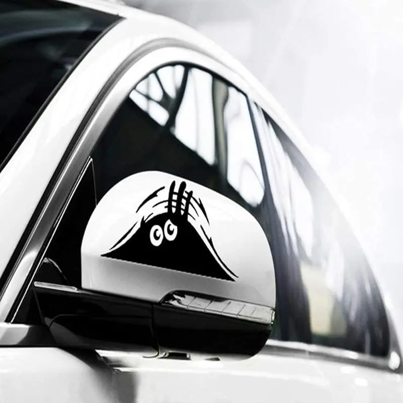 20*8cm Peeking Monster Sticker Funny Walls Windows Sticker Graphic Vinyl Car Decals Stickers
