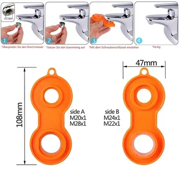 Universal wrench faucet aerator wrench outlet aerator faucet nozzle filter maintenance tool replacement and disassembly tool wre 1