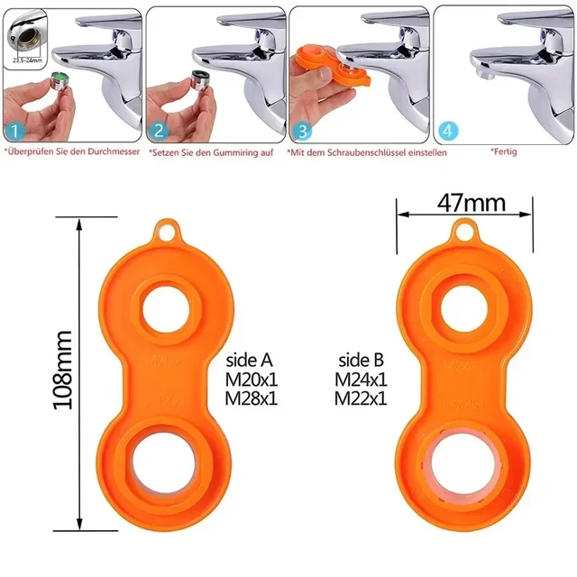 Universal wrench faucet aerator wrench outlet aerator faucet nozzle filter maintenance tool replacement and disassembly tool wre 1