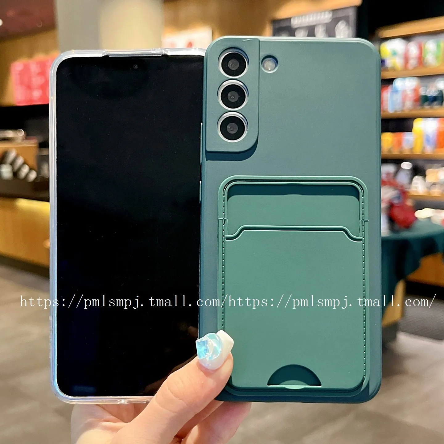 For Honor Silicone Matte Card Slot Wallet Holder with Camera Protection