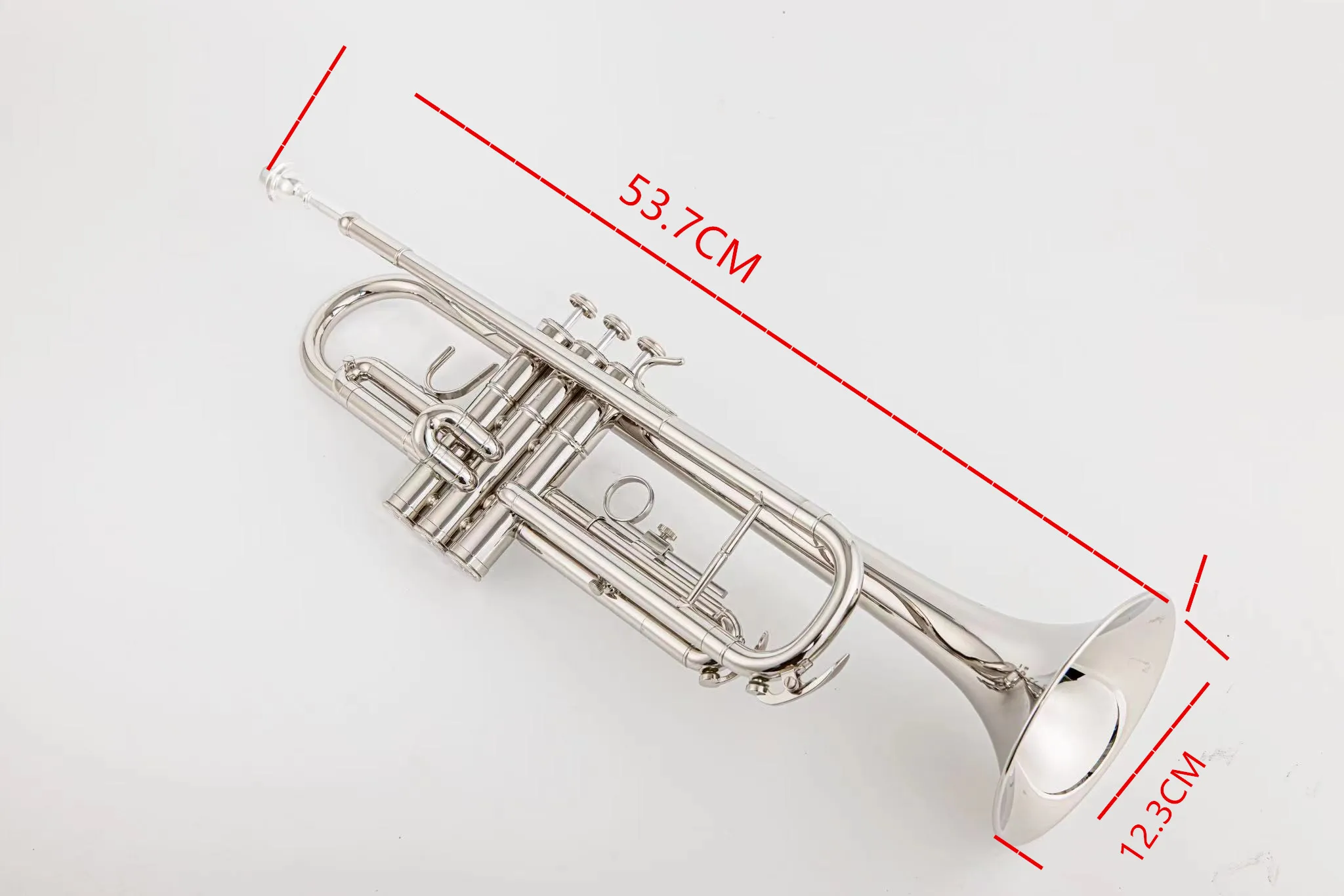 JINYIN JYTR-E109 Professional Trumpet B-flat Brass Nickel Plate Trumpet Jazz Instruments Band Horn Beginner S With Case