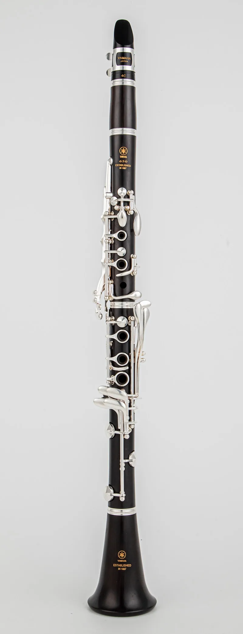 Description Picture 2 of item650 Professional Bb Clarinet PRESTIGE Ebony Clarinets Ebony Wood Silver Plating Key Musical Instruments Case Mouthpiece Reeds