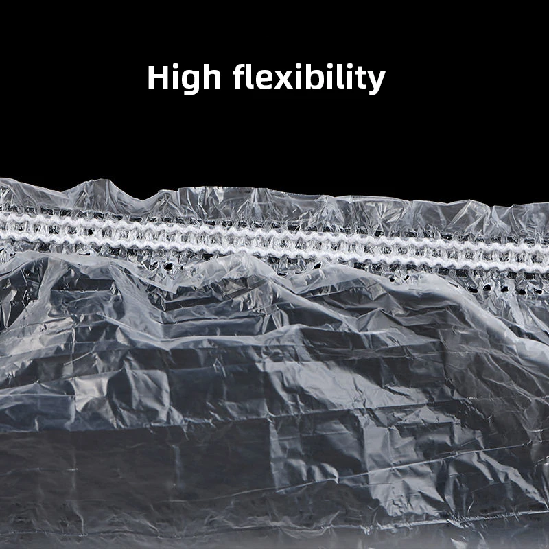 100 قطعة غطاء دش بلاستيكي للاستعمال مرة واحدة قبعا...
