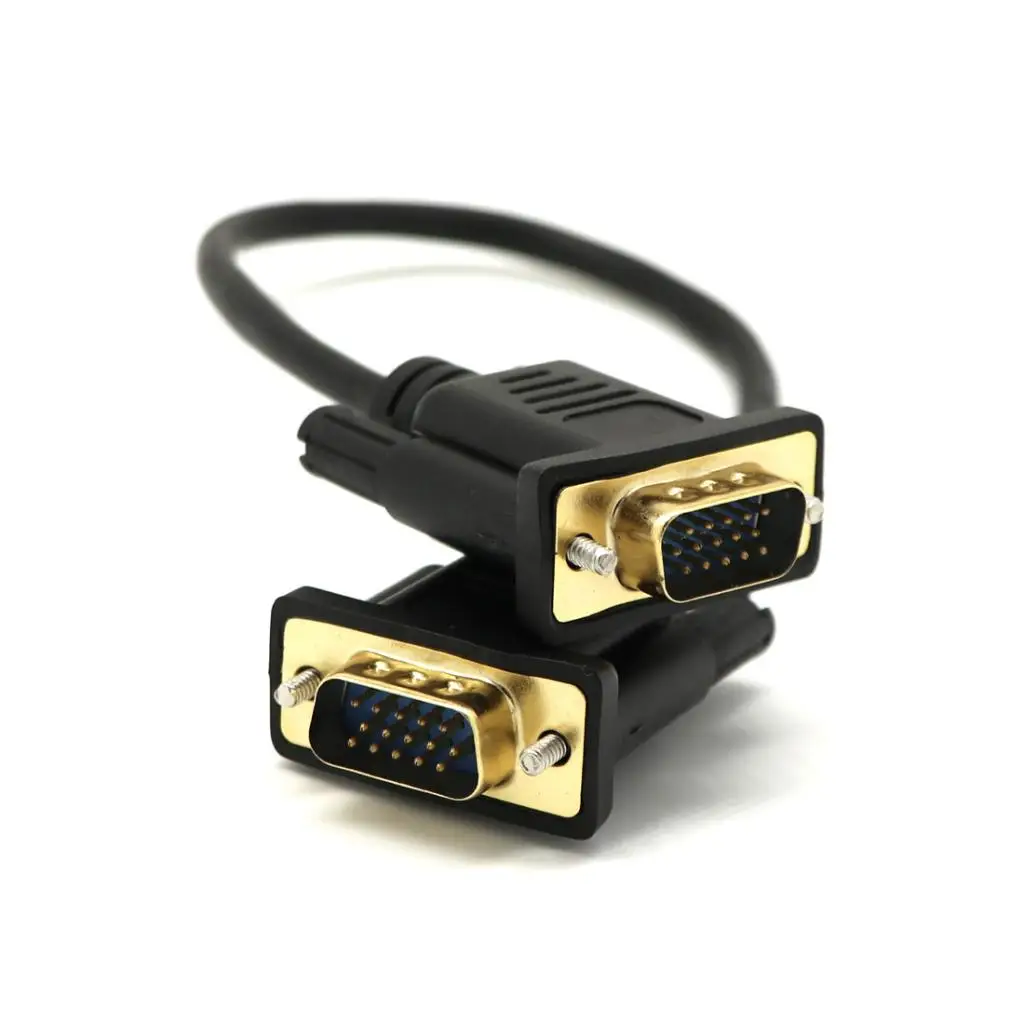 VGA HD15 Male To Male Cable Monitor M/F Extension Adapter Cord 0.3 m VGA Extension Cable vga cable adapter vga cable