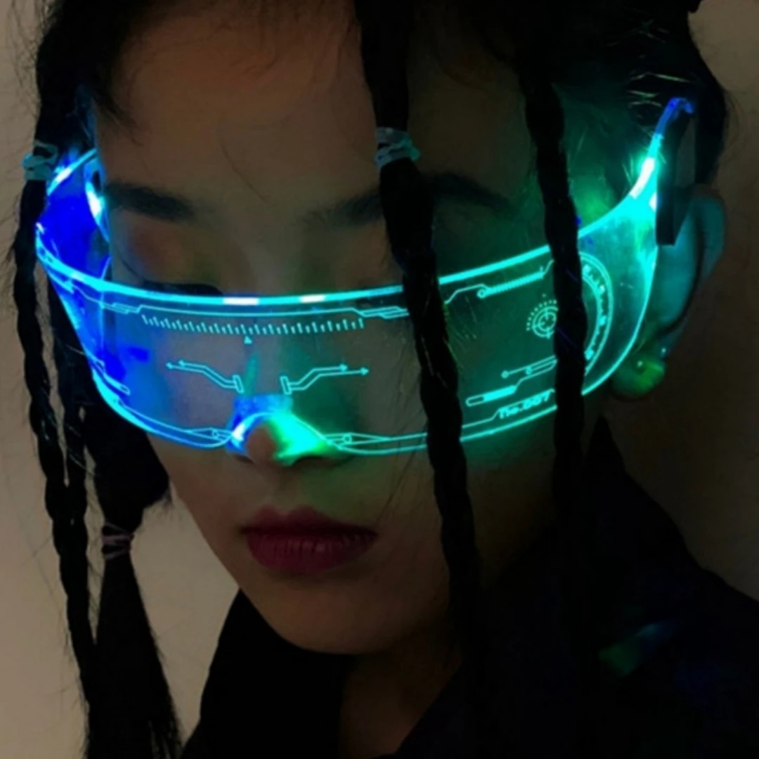 Glowing Colorful LED Party Disco Sunglasses