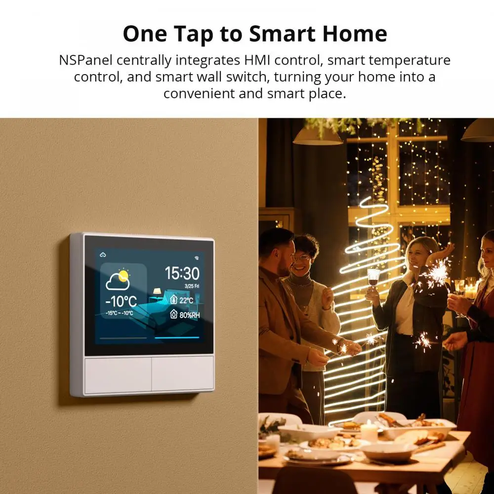 SONOFF NSPanel WiFi Smart Scene Switch EU/US All-in-One Control Smart Thermostat Display Switch Support Alice Alexa Google Home