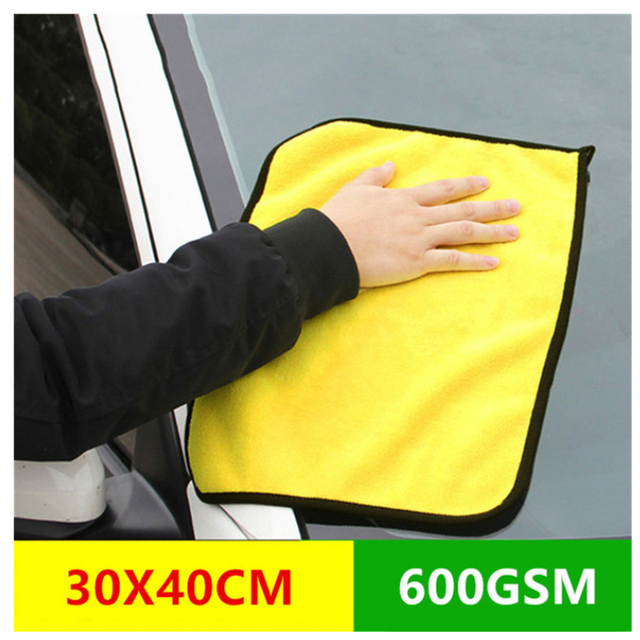 Microfiber Car Cleaning Cloth Coral Car Wipe Super Absorbent High Efficiency Household Products herramientas de limpieza
