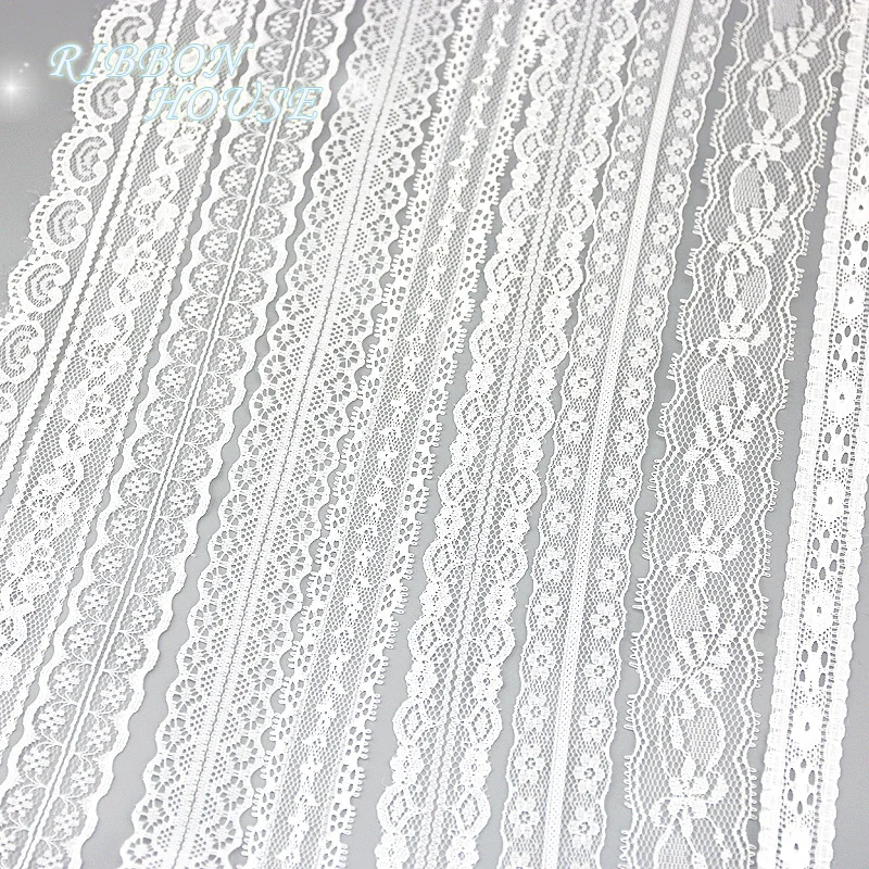 lace fabric 5 yards/roll polyester for Decoration