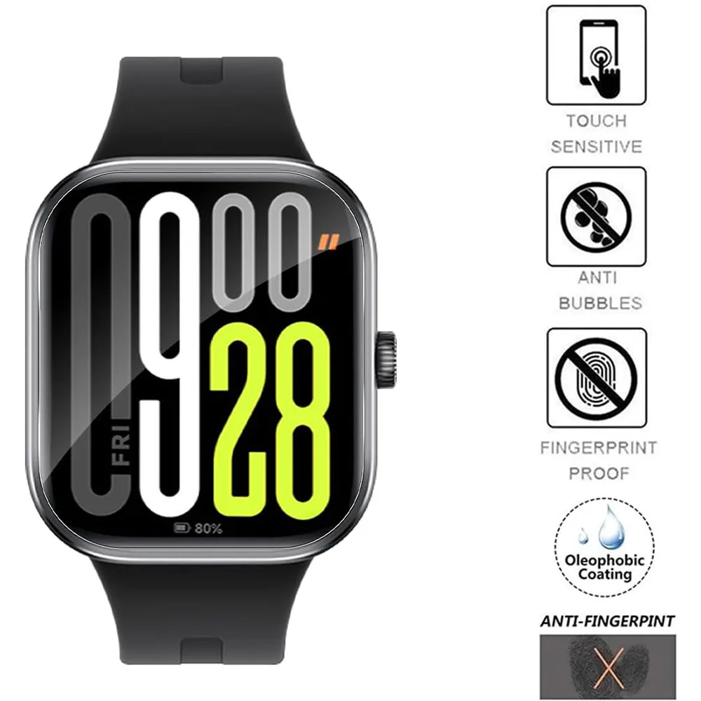 Soft Hydrogel Full Coverage Clear Smartwatch Screen Protector Guard (1-5 Pack)