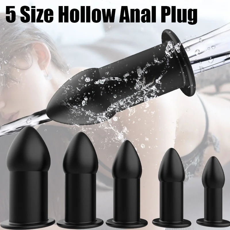 Water-fillable Hollow Anal Plug Enema Fetish Anus Dilator Intimate Goods Bdsm Erotic Games Adult Supplies Sex Toys For Men Gay