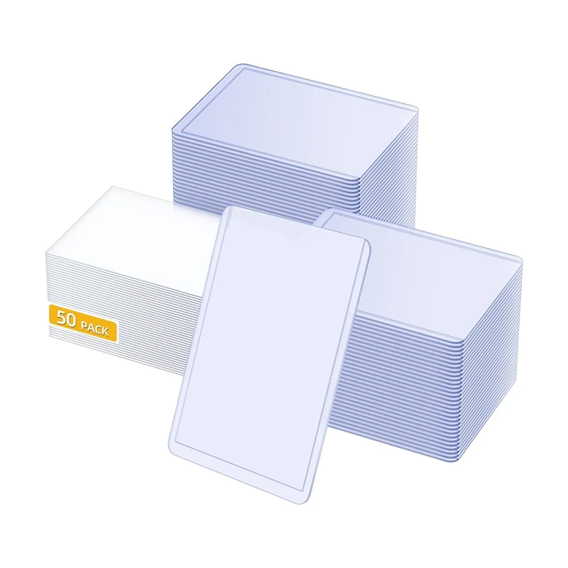 

36Pcs 35PT 3 X 4 Inch Hard Card Sleeves PVC Clear Protective Sleeves Holder For Baseball/Sports/Trading/Game Card, Easy To Use