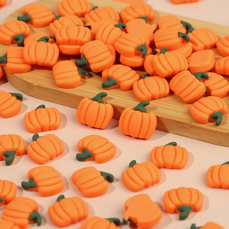 20/50Pcs Mini Resin Pumpkins Miniatures Fake Vegetables for Thanksgiving Day Autumn Home DIY Craft Decoration Halloween Supplies