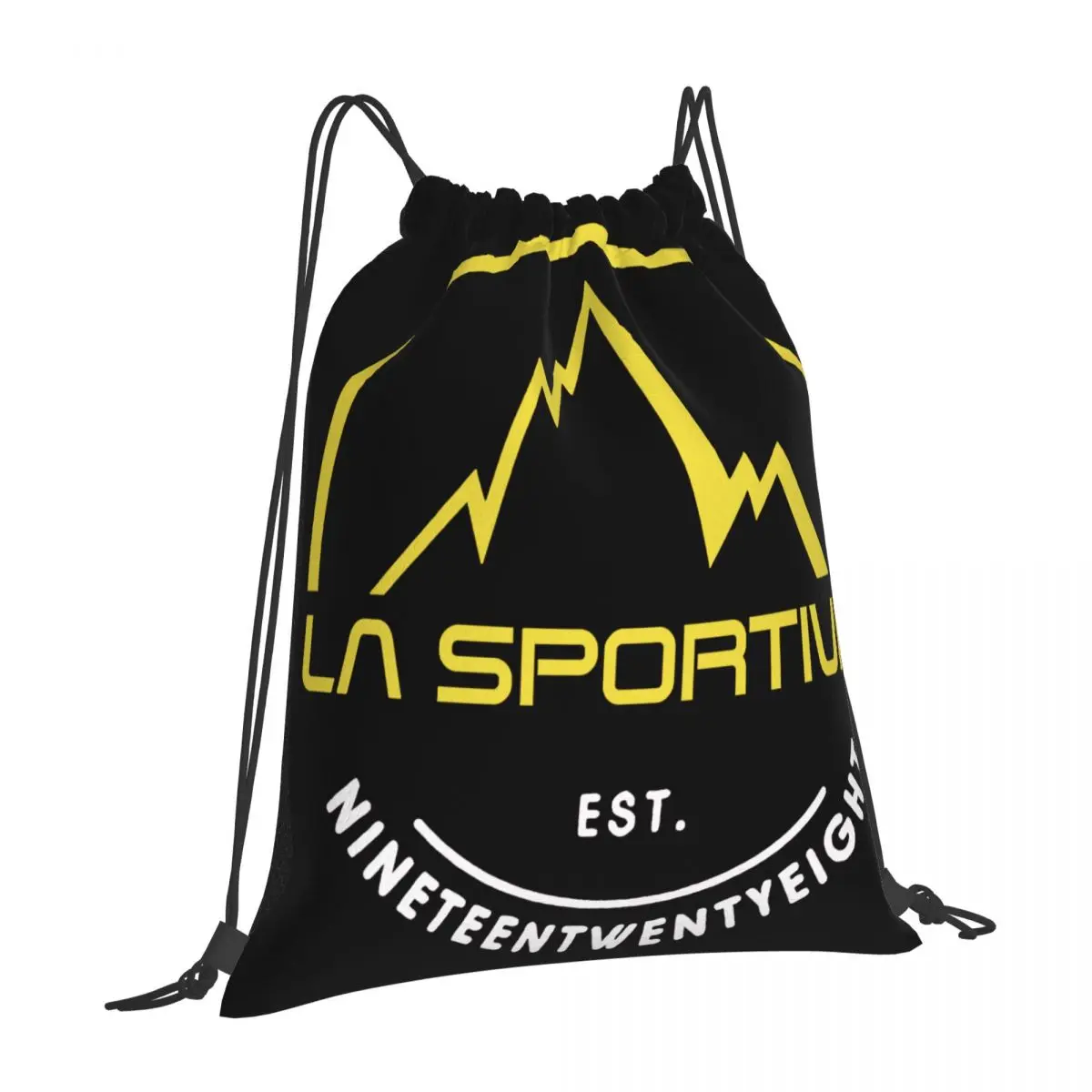

Lasportiva Nero La Sportiva Montagna Drawstring Backpacks Customized Men'S School Camping Trips