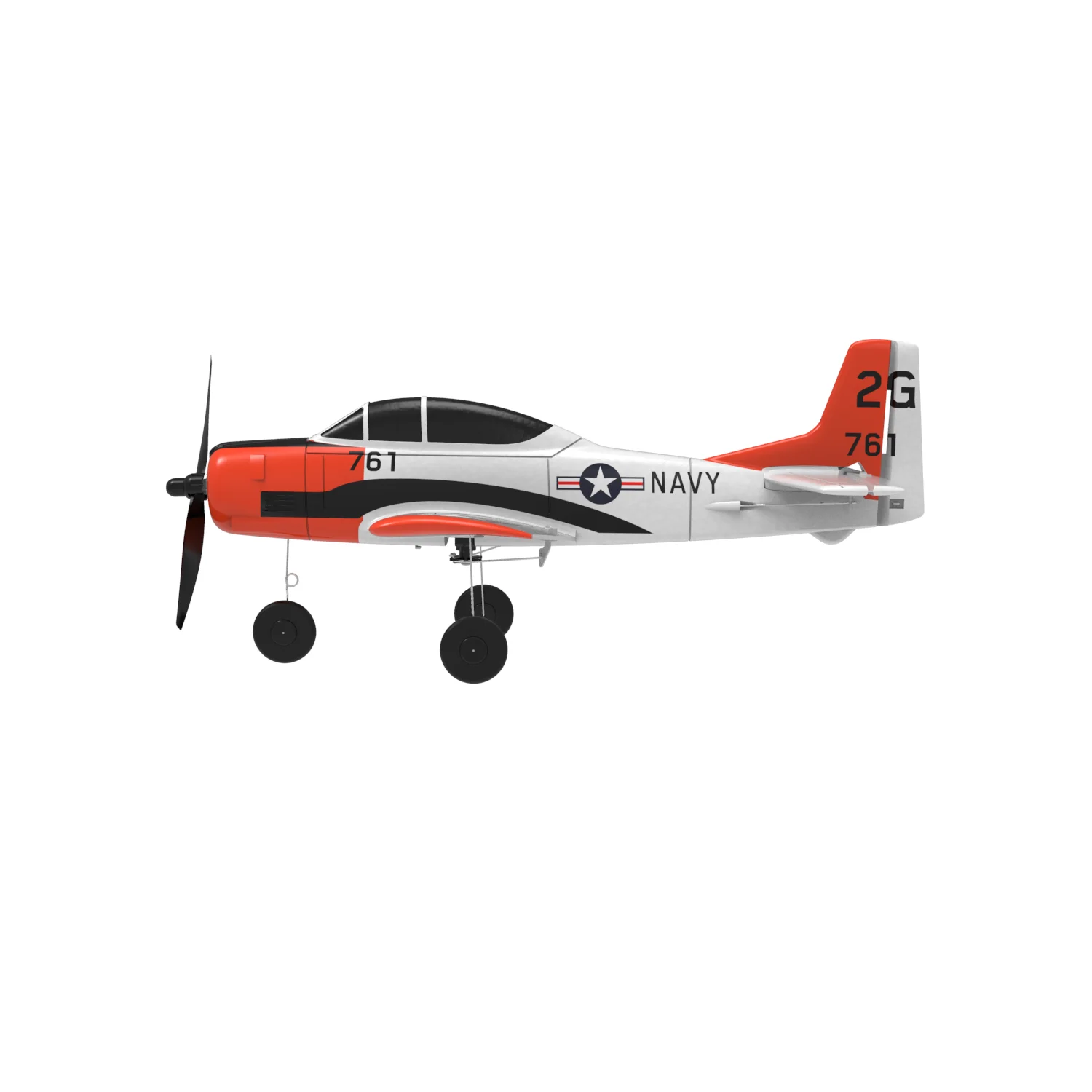 Volantex 761-9 2.4G 6-Axis Foam Aircraft T28 RC Airplane Glider EPP 4CH  Warbird with Xpilot Stabilizer / One-key Aerobatic RTF 2