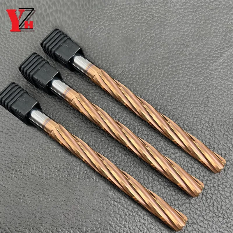 100mm 150mm Machine Reamer HRC60 Coated Spiral Groove Tolerance H7 Harened Steel Metal Cutter CNC Turning Hole