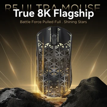 ATTACK SHARK R5Ultra 8K Carbon Fiber Wireless Gaming Mouse with 42000 DPI -PAW3950 MAX Sensor -39g Ultra-Lightweight for Win/Mac 4