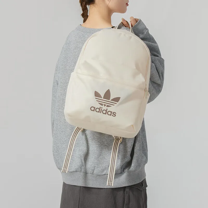 Adidas clover men's and women's bags new sports bag travel leisure bag backpack computer backpack JJ4160