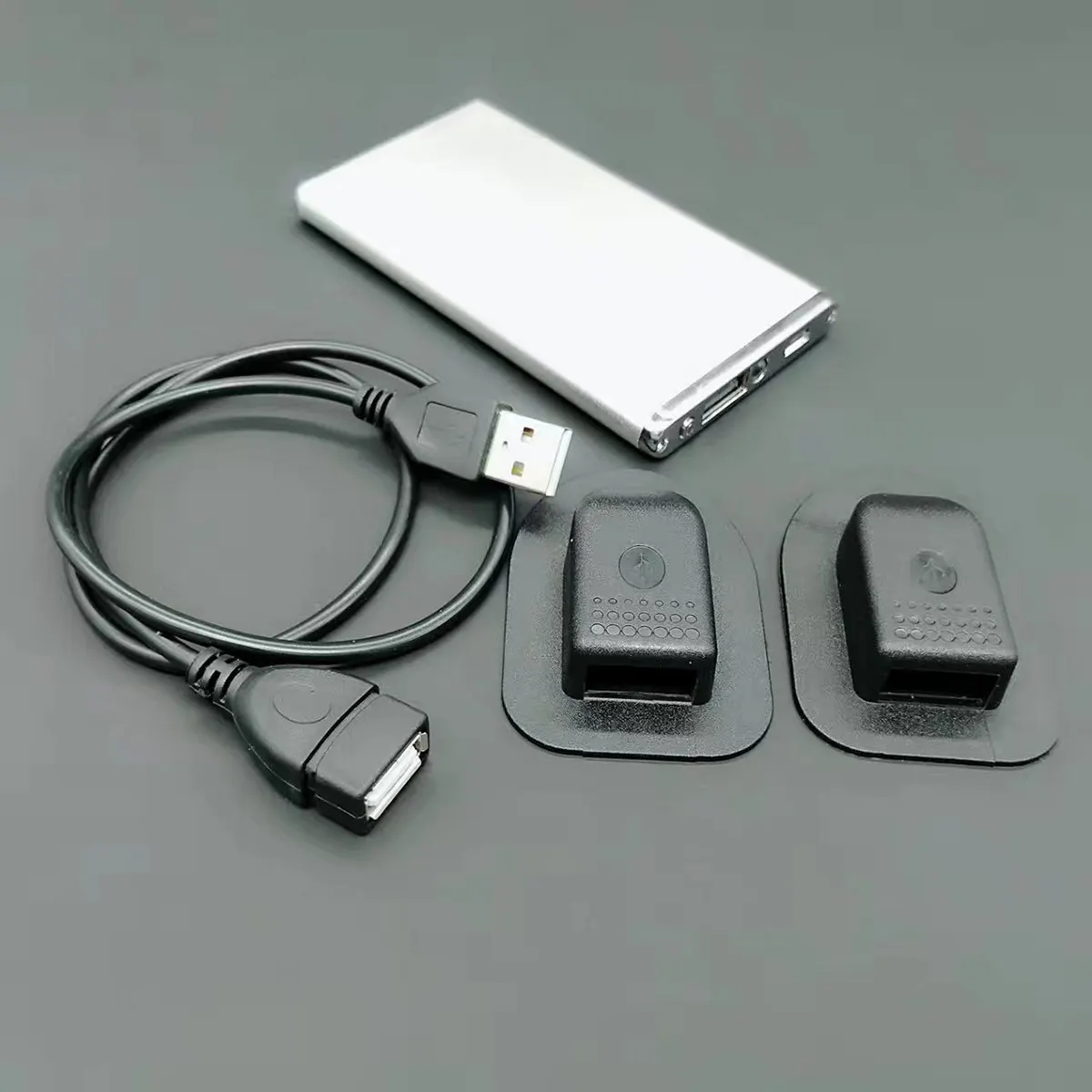 배낭용 USB 충전 케이블 및 인터페이스 키트 블랙 51x4.2x1cm 심플한 디자인 외부 USB 충전 포트 여행용 비즈니스용