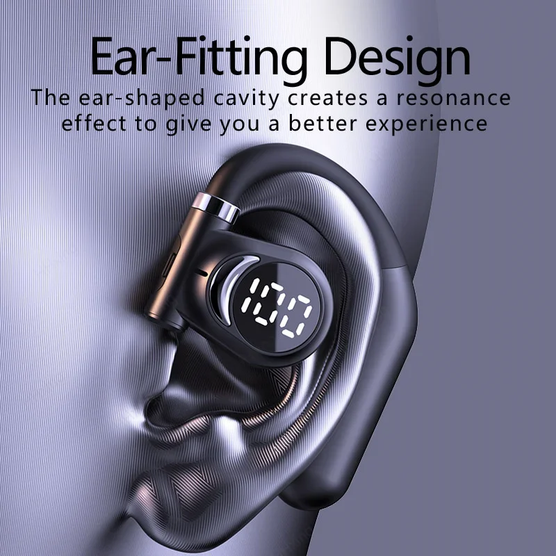 Wireless Bluetooth Headphones Bone Conduction Earphones With Microphone Handsfree Noise Canceling Headset For Driving Audifonos 3