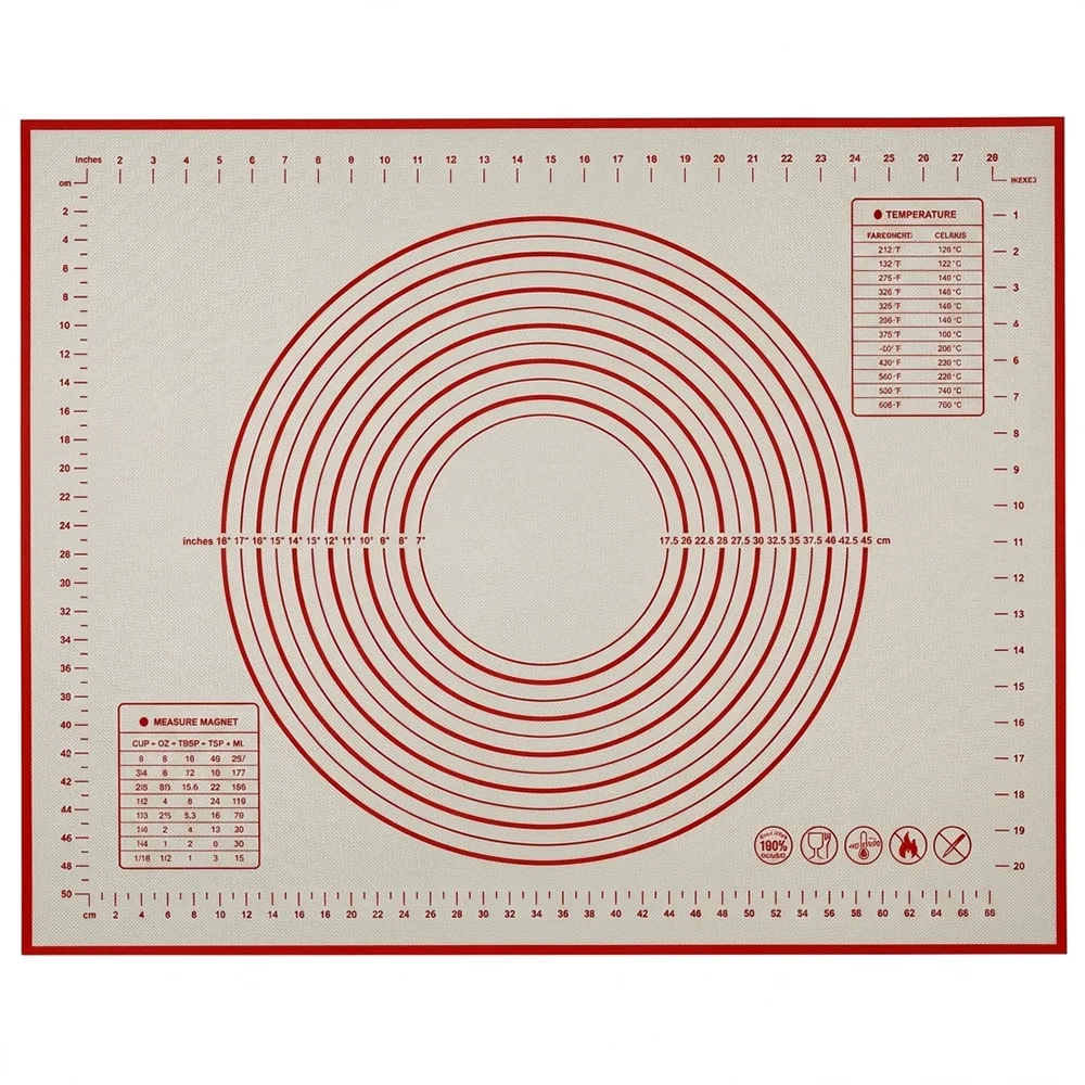 Silicone Non-Stick Baking and Kneading Mat for Kitchen Cooking and Grill