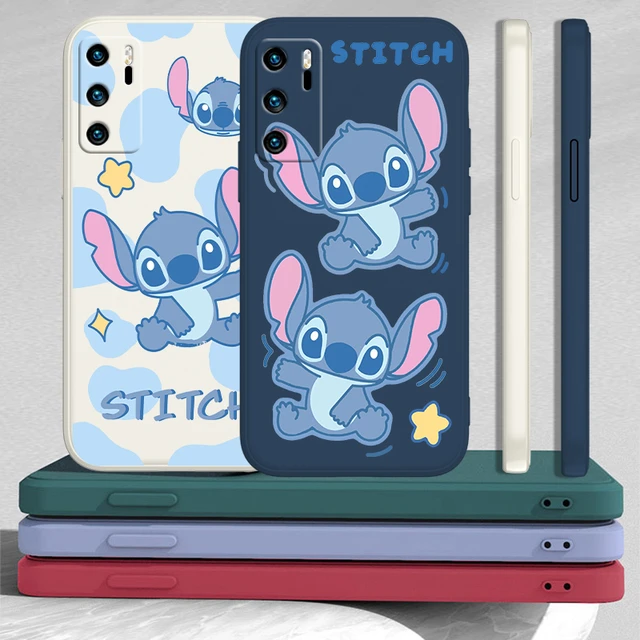 Funda para Oppo A72 Oficial de Disney Angel & Stitch Beso - Lilo & Stitch