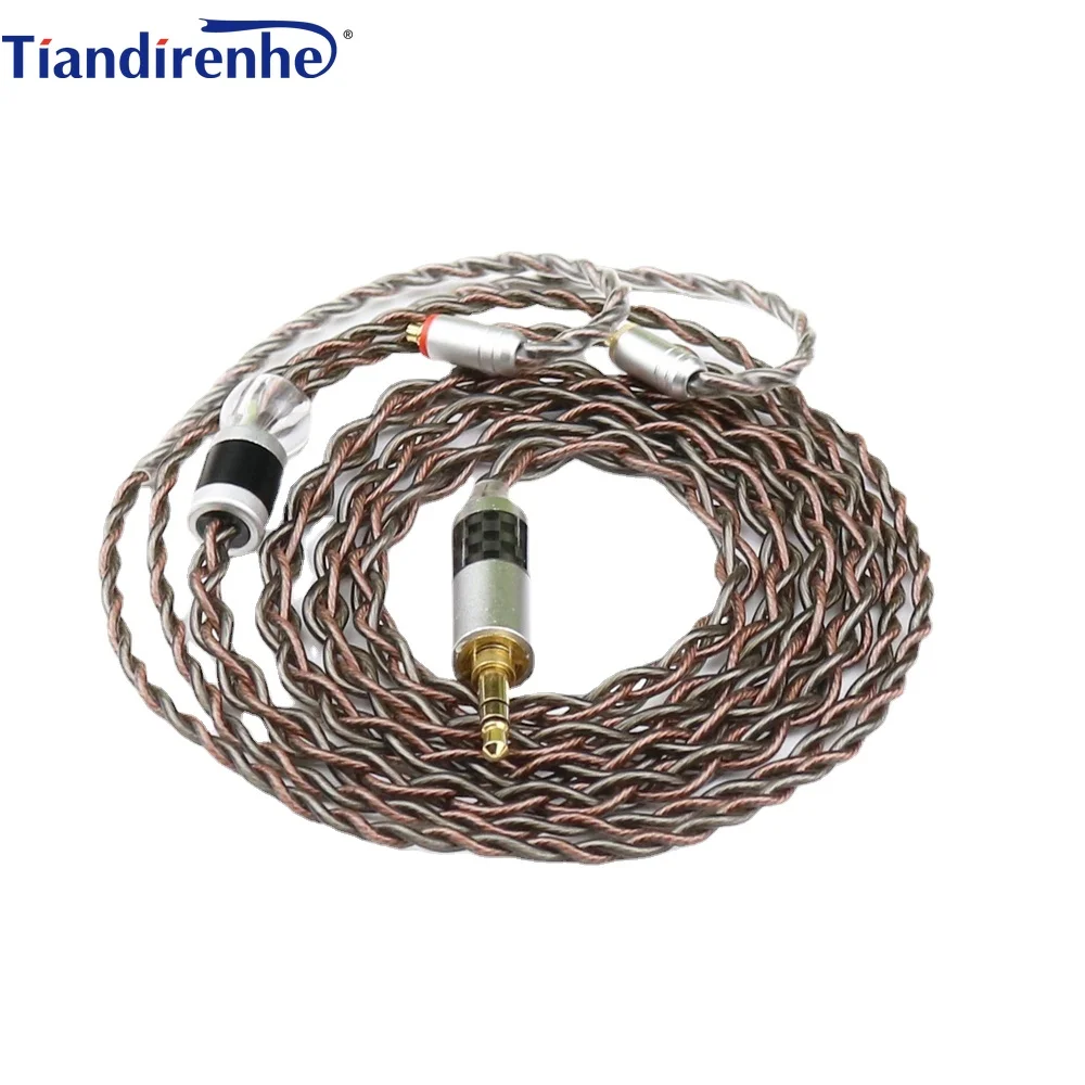 

Custom Monocrystal copper silver plated Earphone cable 2.5mm 3.5mm 4.4mm MMCX 0.78mm A2DC IE80 IM QDC TFZ se535 se215