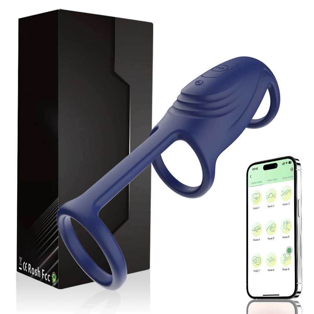 Vibrating Cock Ring for man Pleasure Penis Ring Sleeve Vibrator Couples Adult Sex Toys for Men Women Male Vibrators