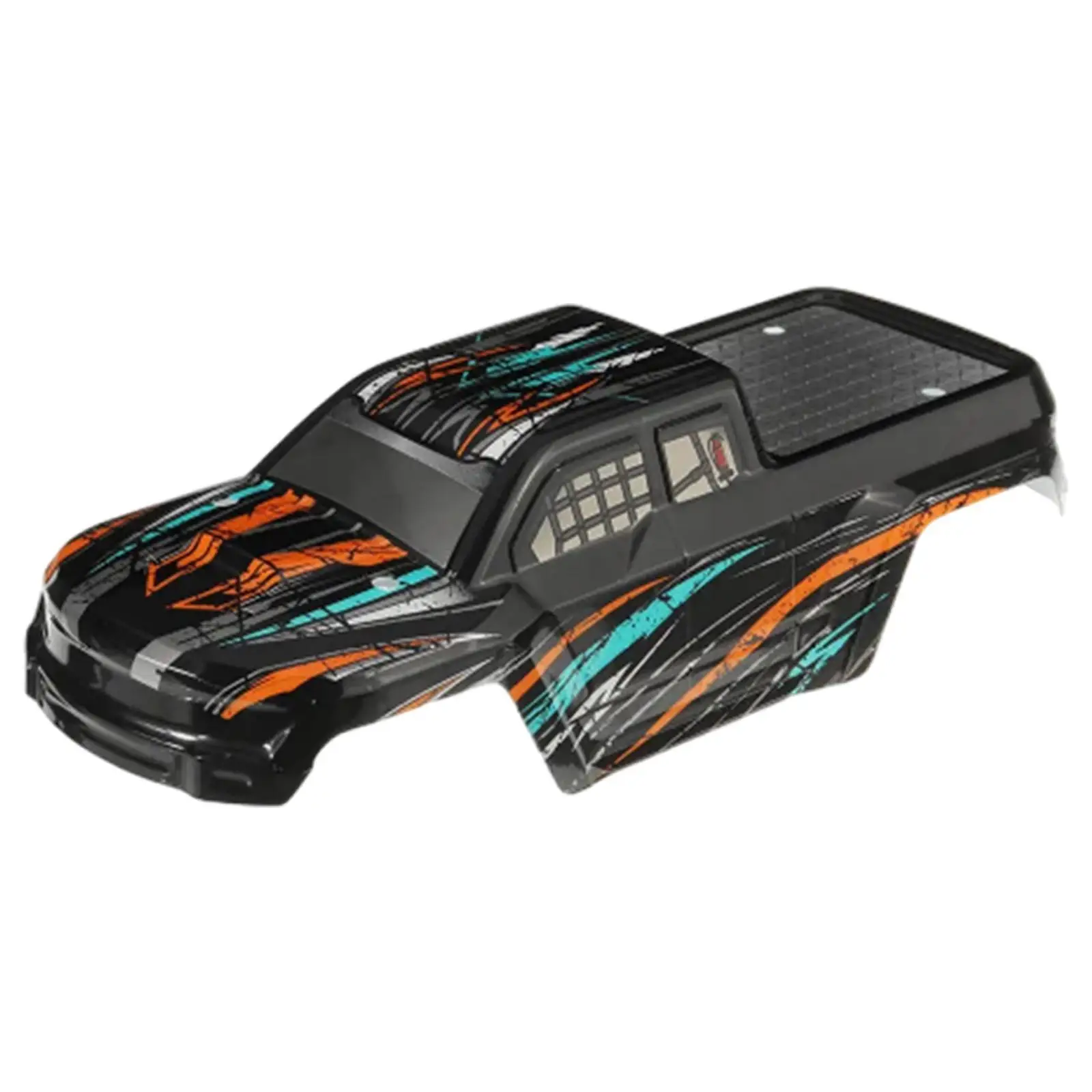 Coque RC HBX 16889 en plastique résistant, prête à être installée sur le châssis de la voiture.