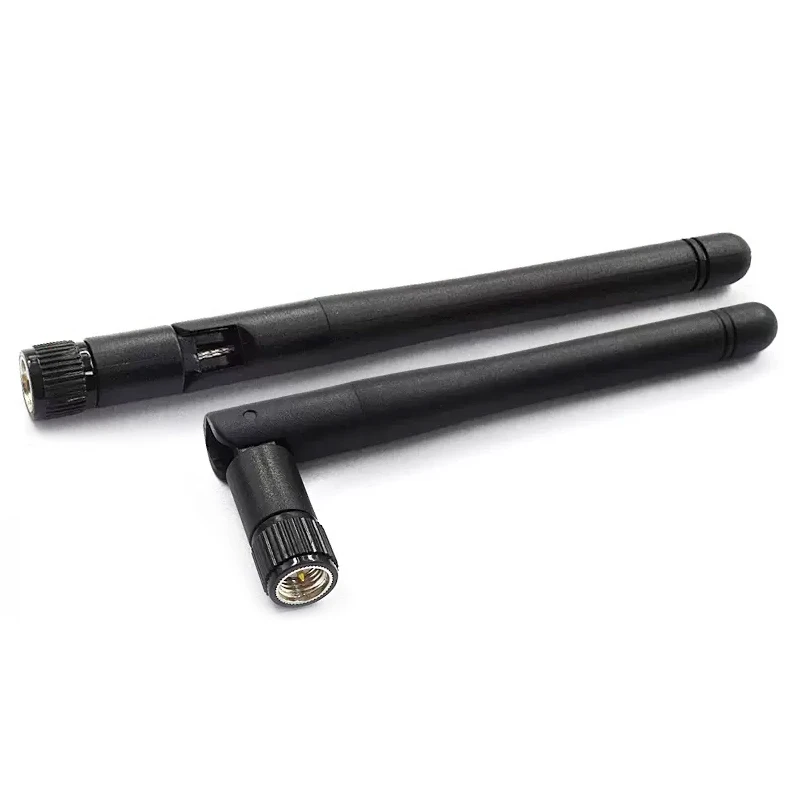 2PCS 2.4G Antenna Fold Glue Stick 3DBI 6DBI WLAN Router Antenna Wifi Module Signal Enhancement 2400-2500mhz SMA Male Connector Cell Phone Signal Booster Antenna