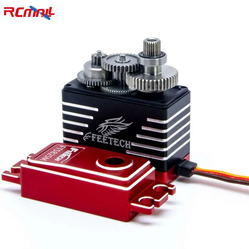 Feetech Waterproof FT5825M 25KG Digital Servo 7.4V Aluminium Case Steel Gear 180 Degree for RC Car Crawler Buggy Helicopter