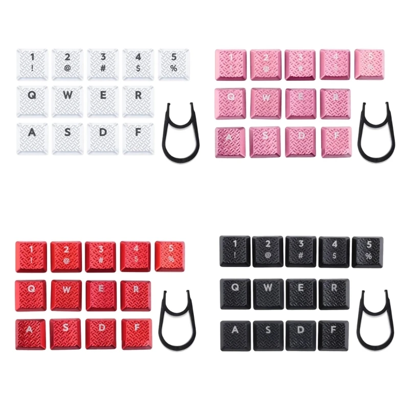 13 Pezzi Di Copertura Antiscivolo Con Texture Keycap Retroilluminato In Abs Per Logitech G915\G913 G815\G813