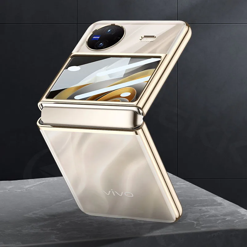 GKK Electroplating Clear Hard Case for Vivo X Flip 5