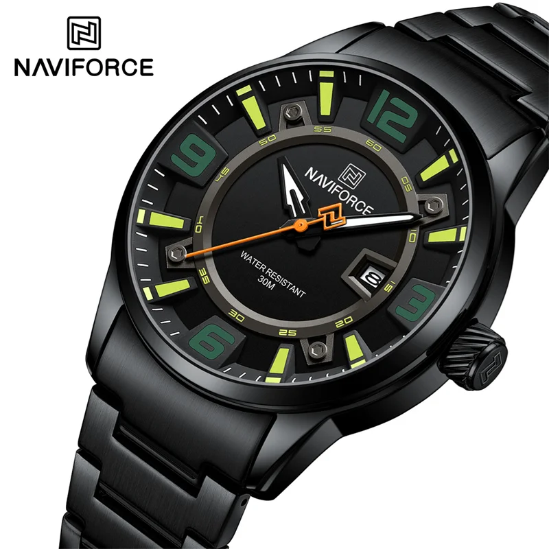 

NAVIFORCE Brand Fashion Men Watch Waterproof Luxury Luminous Male Calendar Quartz Wristwatch Relogio Masculino 2024 New Arrival